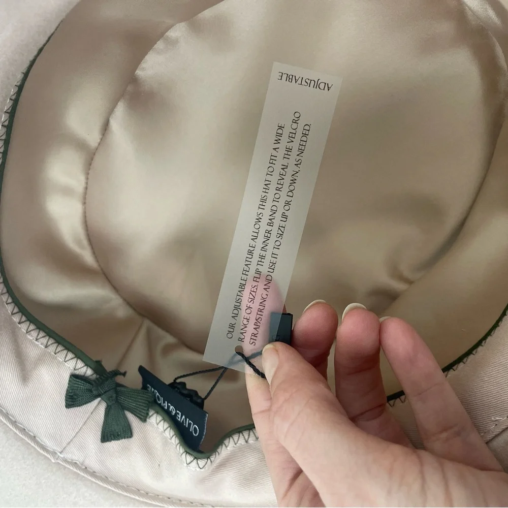 Olivia & Pique Jelena Blush Shell Design Brimmed‎ Hat
